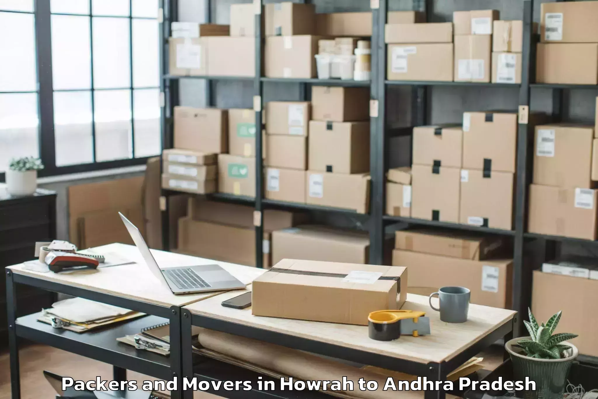 Affordable Howrah to Kakinada Port Packers And Movers